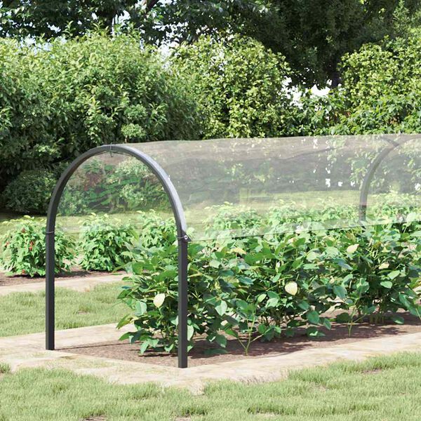 vidaXL Pokrivač za biljke s u&scaron;icama 2x8 m PVC