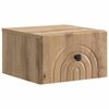 vidaXL Noćni ormarić za montažu na zid Hrast artisan 33 x 34,5 x 20 cm