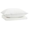 vidaXL 90% guska dol set FULDA 2 pcs 135 x 200 cm Ljeto 100 GSM Bijela