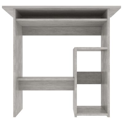 vidaXL Radni stol siva boja betona 80 x 45 x 74 cm od iverice