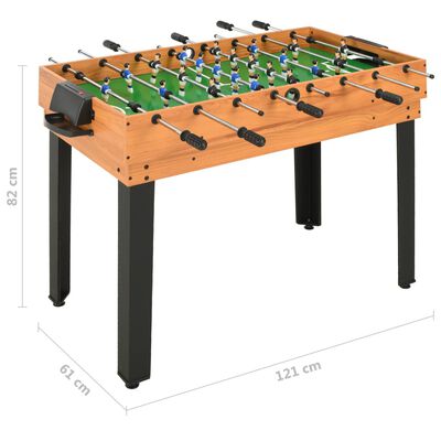 vidaXL 15-u-1 stol s više igara 121 x 61 x 82 cm boja javora