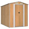 vidaXL Vrtno spremi&scaron;te svjetlosmeđe 192x274x223 cm pocinčani čelik