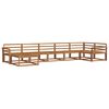 vidaXL Set vanjskih sofa 7 pcs Prirodna Čvrsto drvo akacije