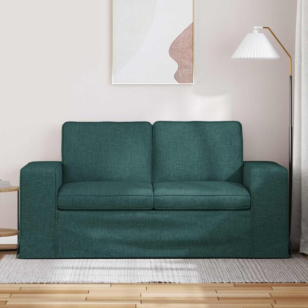vidaXL Sofa Tamnozelena 162 x 80 x 82 cm tkanina