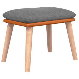 vidaXL Tabure svjetlosivi 45x29,5x35 cm od tkanine i umjetne kože