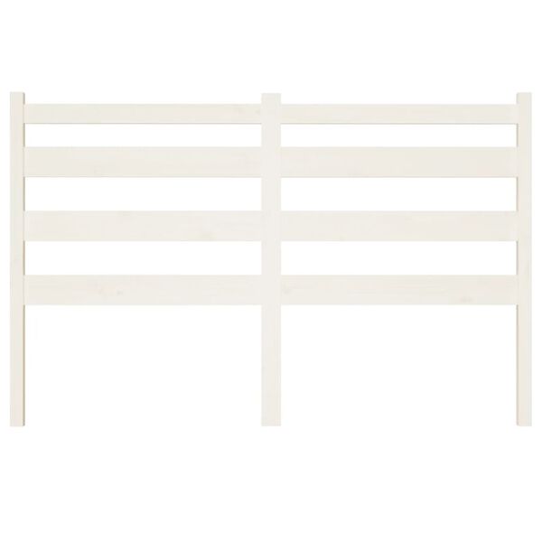 vidaXL Uzglavlje za krevet bijelo 166 x 4 x 100 cm od masivne borovine
