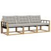 vidaXL Set vanjskih sofa 3 kom. Bijela i svjetlosiva