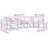 vidaXL Set vanjskih sofa s jastukom 7 pcs Prirodna i svijetlo siva