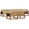 vidaXL Set vanjskih sofa 8 kom. Prirodna i bež