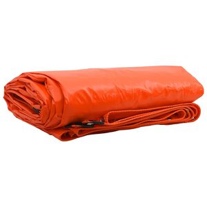 vidaXL Cerada 650g / m² Narančasta 1 x 2,5 m Platno s PVC premazom