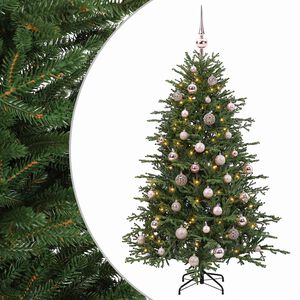 vidaXL Umjetno božićno drvce s kuglicom 120 cm 150 LED lampica