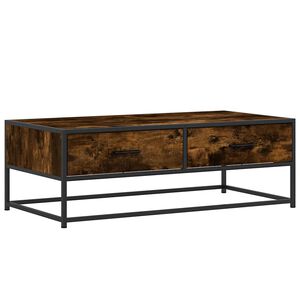 vidaXL Stolić za kavu boja hrasta 100 x 50 x 35 cm od drva i metala