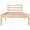 vidaXL Okvir za krevet od borovine 75 x 190 cm mali jednokrevetni