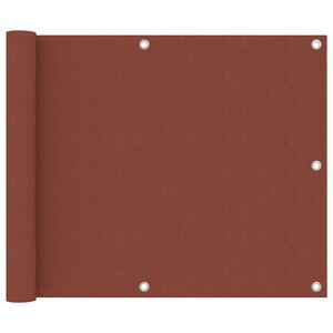 vidaXL Balkonski zastor terakota 75 x 300 cm od tkanine Oxford