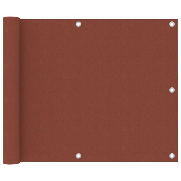 vidaXL Balkonski zastor terakota 75 x 300 cm od tkanine Oxford