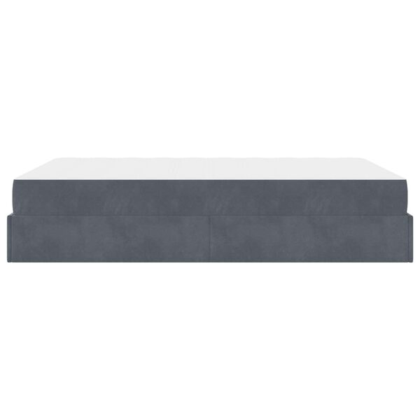 vidaXL Okvir kreveta s madracem s madracem 2 pcs Siva nijansa Bar&scaron;un