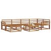 vidaXL Set vanjskih sofa 7 pcs Prirodna Čvrsto drvo akacije