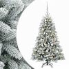 vidaXL Umjetno božićno drvce s kuglicama 120 cm 150 LED lampica