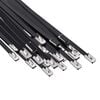 vidaXL Veza za kabel 25 kom. 4,6 x 250 mm Crna
