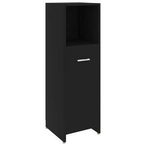 vidaXL Kupaonski ormarić crni 30 x 30 x 95 cm od konstruiranog drva