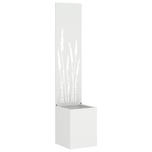 vidaXL Privatnost u vrtu Bijelo 32 x 150 cm Hladno valjana čelična