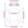 vidaXL Toaletna daska s mekim zatvaranjem i brzim otpu&scaron;tanjem crna