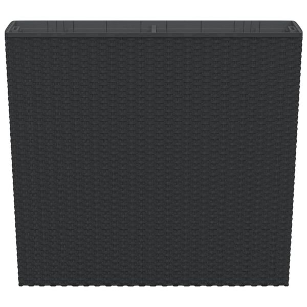 vidaXL Sadilica s uklonjivom unutra&scaron;njosti antracit 12/44 L PP ratan