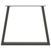 vidaXL Noge za blagovaonski stol V-oblika 2 kom antracit 80 x (72-73,3) cm čelik