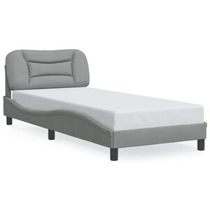 vidaXL Okvir za krevet bez madraca Hvar svjetlosivi 80x200 cm od tkanine