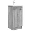 vidaXL Kupaonski umivaonik s sudoperom Siva Sonoma 42 x 40 x 84,5 cm