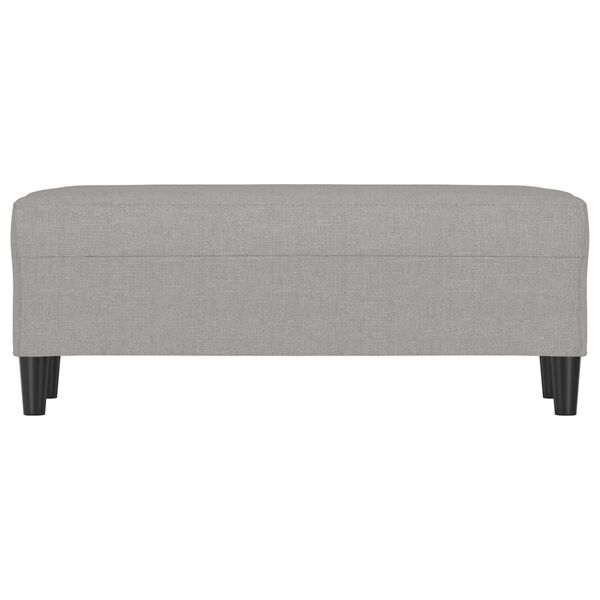 vidaXL Klupa svjetlosiva 100 x 35 x 41 cm od tkanine