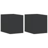vidaXL Vanjske zidne svjetiljke 2 kom crne od lijevanog aluminija