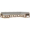 vidaXL Set vanjskih sofa 8 kom. Prirodna i svjetlosiva