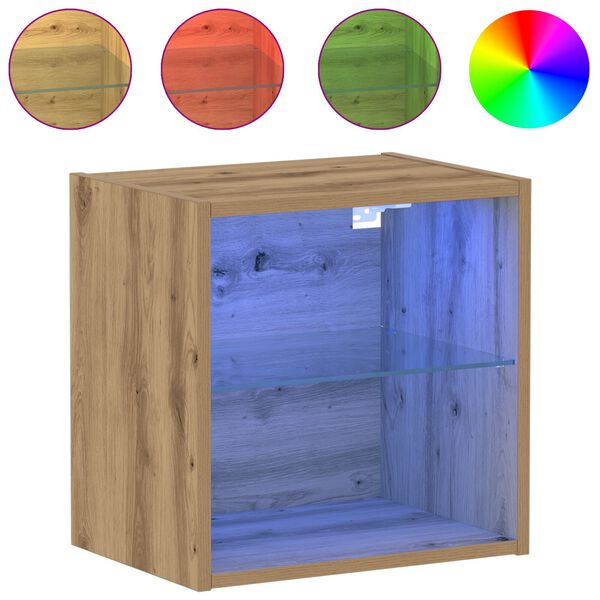 vidaXL Lebdeća polica 2 pcs Smeđa 40 x 28,5 x 40 cm Konstruirano drvo