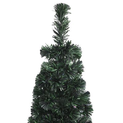 vidaXL Umjetno tanko božićno drvce sa stalkom 210 cm optička vlakna