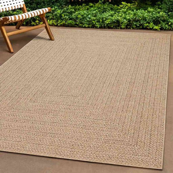 vidaXL Tepih ZIZUR 200 x 200 cm s izgledom jute unutarnji i vanjski