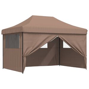 vidaXL &Scaron;ator za zabave 279 x 410 x 315 cm Smeđa Oxford tkanina