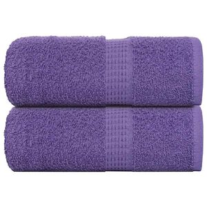 vidaXL Ručnici za pranje ŽABA 2 kom. ljubičaste 30x30 cm 360 g/m&sup2;