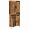 vidaXL Highboard Staro drvo 69,5 x 34 x 180 cm Konstruirano drvo