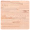 vidaXL Stolna ploča 40x40x2,5 cm četvrtasta od masivne bukovine