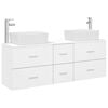vidaXL Set ormarića za kupaonicu 3 kom. Bijela 53 x 34,5 x 63 cm