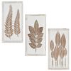 vidaXL Umjetnički dekor 3 pcs Smeđa i bijela 40 x 40 x 1,5 cm
