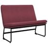 vidaXL Klupa crvena boja vina 100 x 75 x 76 cm od tkanine