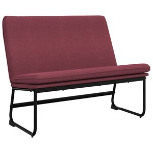 vidaXL Klupa crvena boja vina 100 x 75 x 76 cm od tkanine