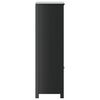 vidaXL Kupaonski ormarić BERG crni 40x34x110 cm od masivne borovine