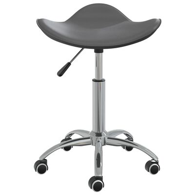 vidaXL Okretna blagovaonska stolica od umjetne kože siva