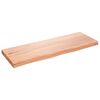 vidaXL Zidna polica svjetlosmeđa 80x30x(2-4) cm obrađena hrastovina
