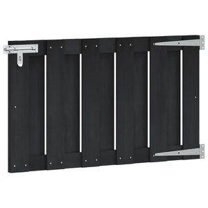 vidaXL Vrtna vrata 100 x 60 cm WPC i aluminij Crna
