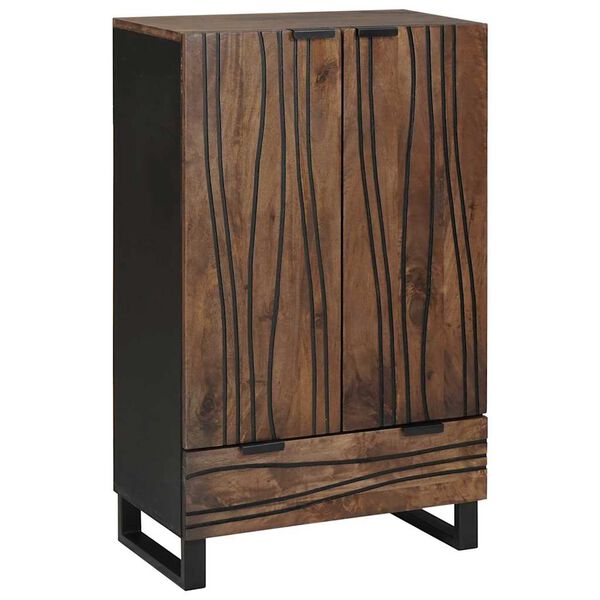 vidaXL Highboard s ladicama Smeđa 60 x 33 x 100 cm masivno drvo manga