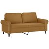 vidaXL 3-dijelni set sofa s jastucima smeđi bar&scaron;unasti